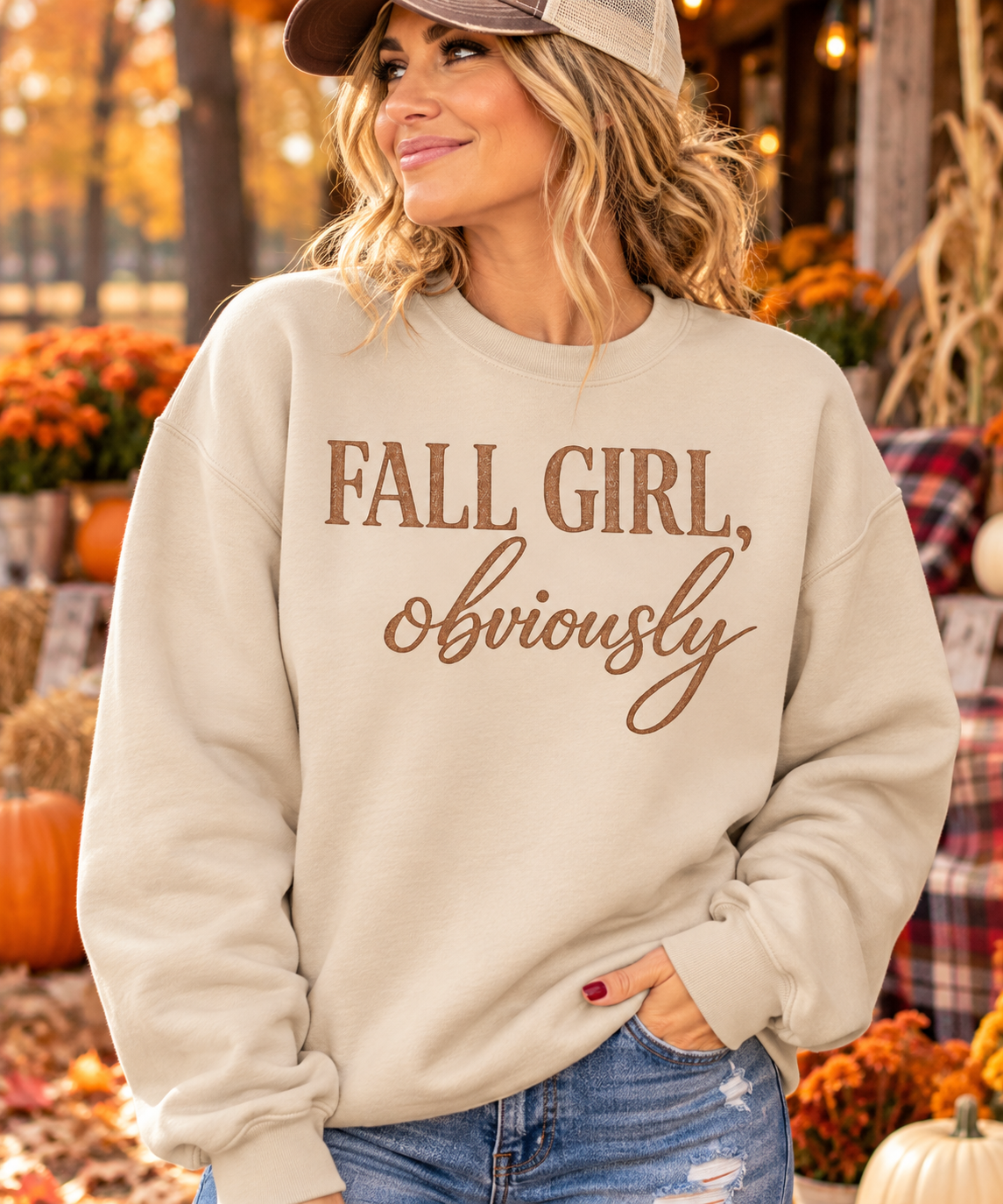 FALL GIRL OBVIOUSLY - Unisex Sweatshirt/Tee