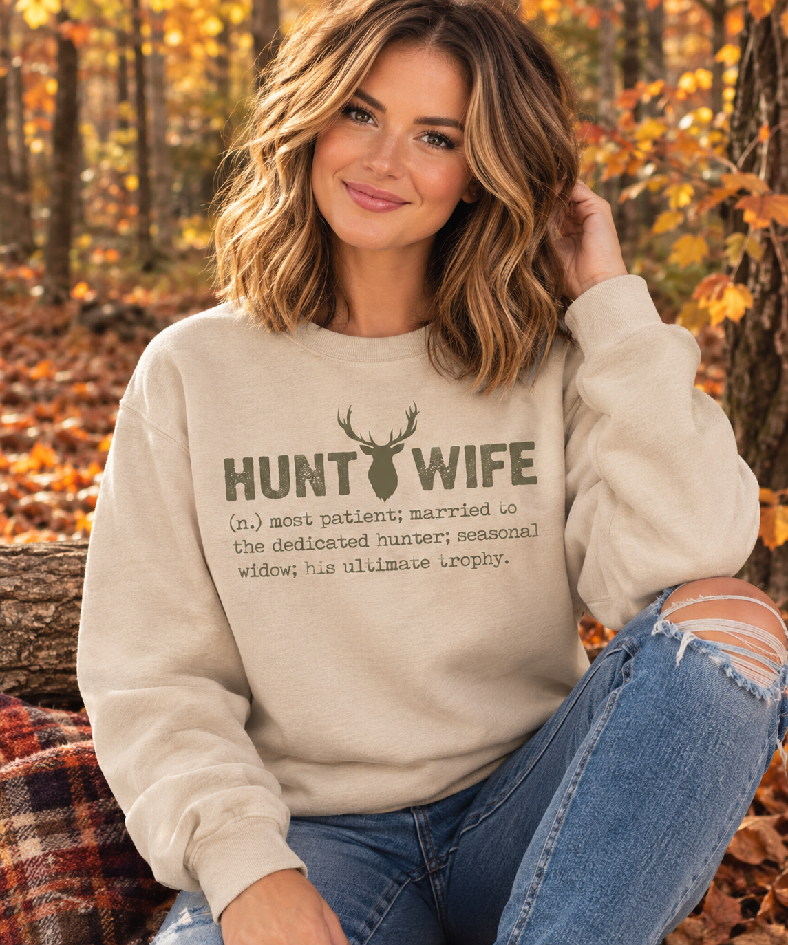 HUNTING WIFE- Unisex Sweatshirt OR Tee