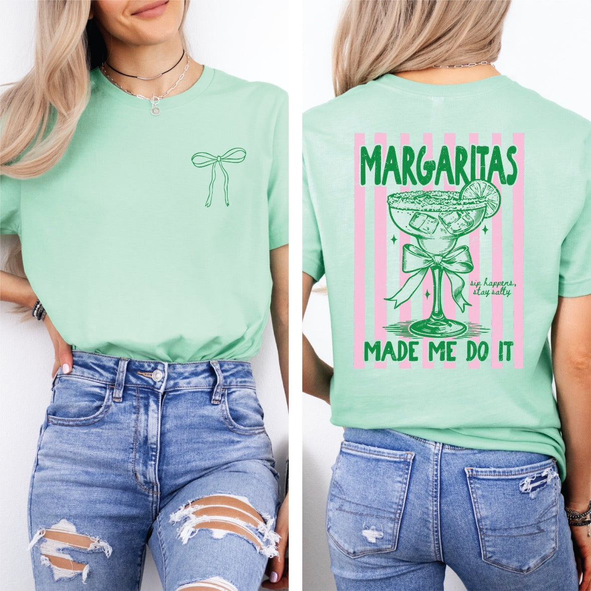 Margaritas Made Me Do It- Unisex Graphic Tee