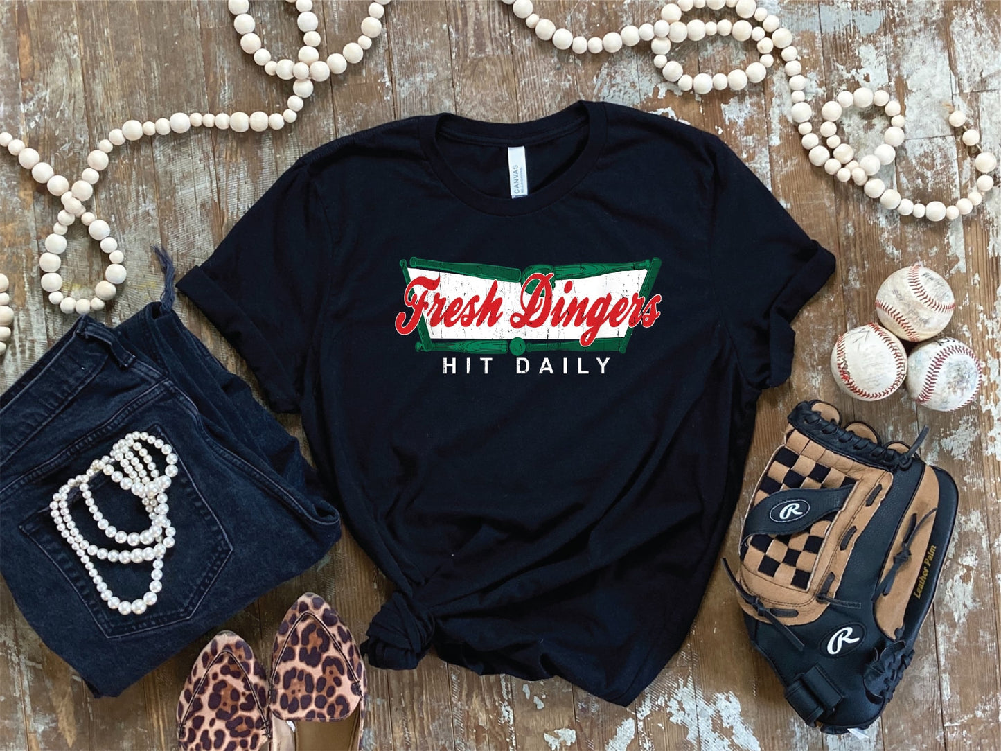 Fresh Dingers Hit Daily Baseball/Softball Tee