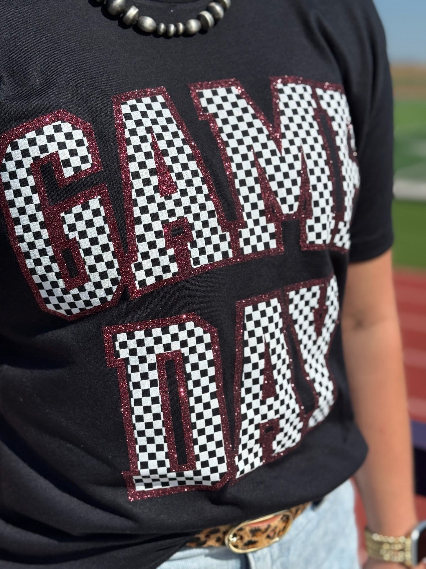 Checkered Game Day Custom Tee