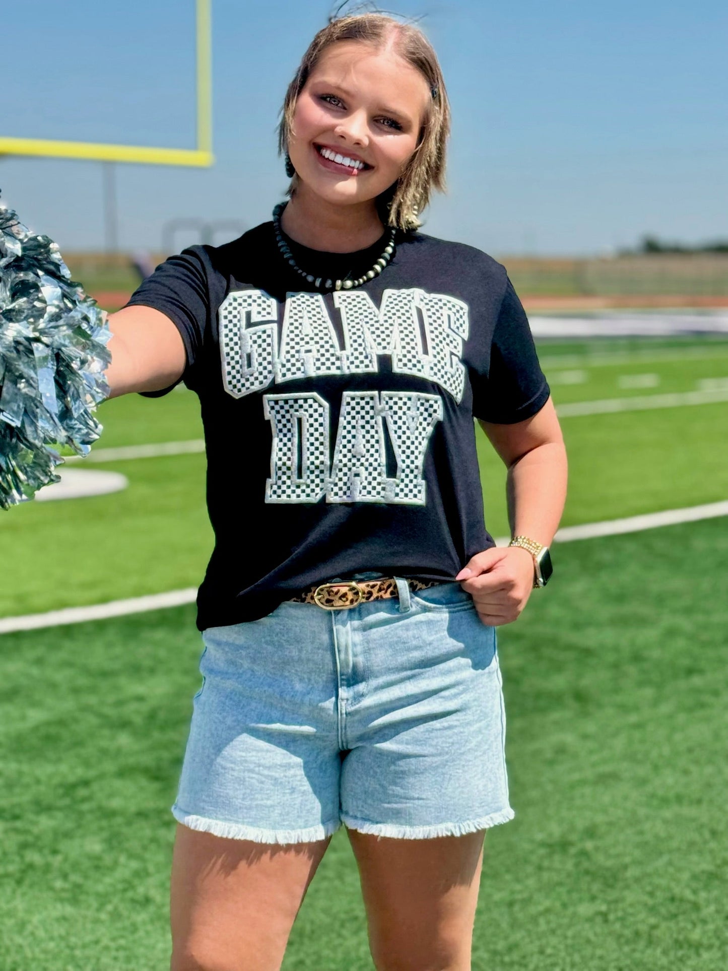 Checkered Game Day Custom Tee