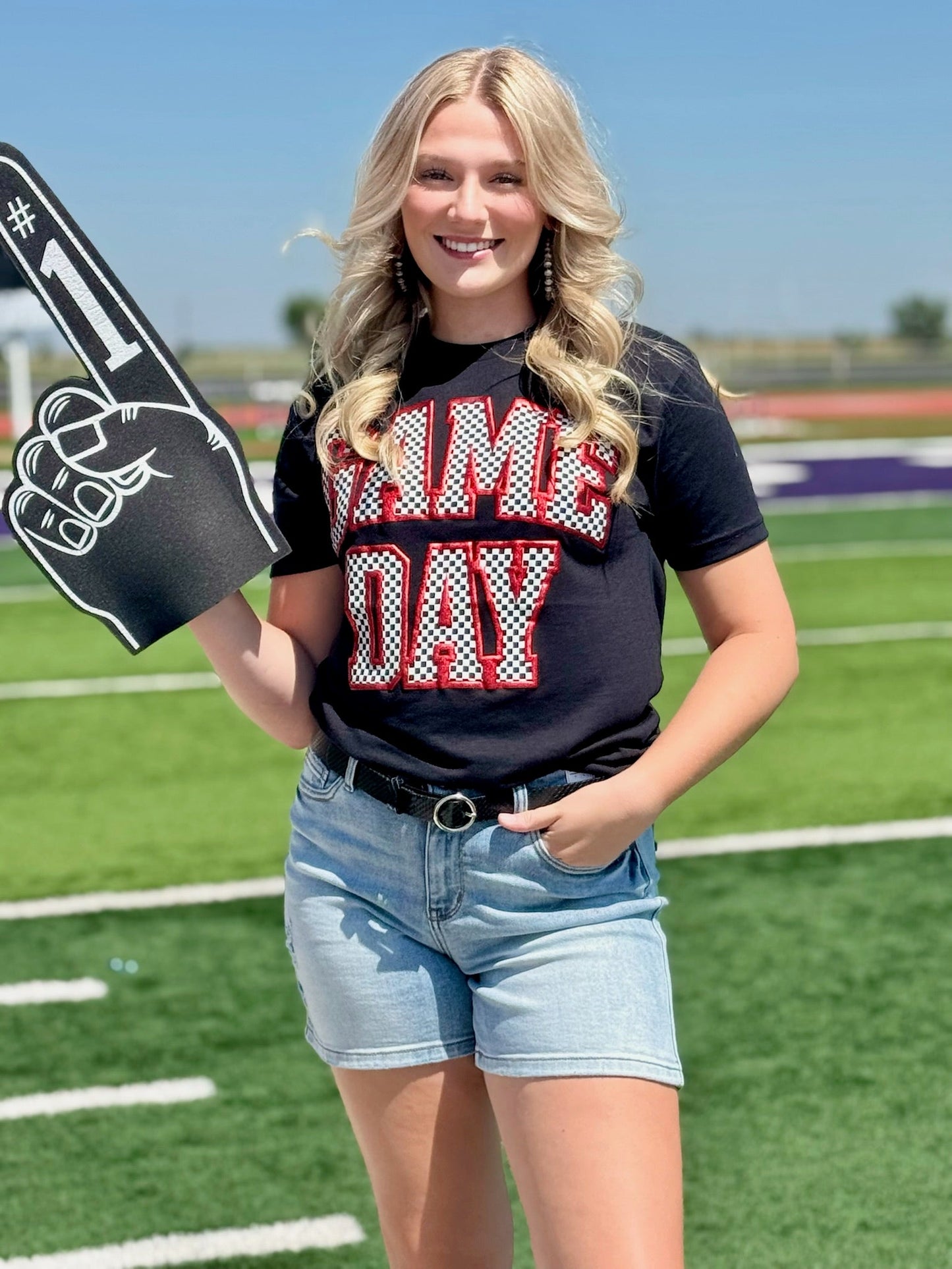 Checkered Game Day Custom Tee