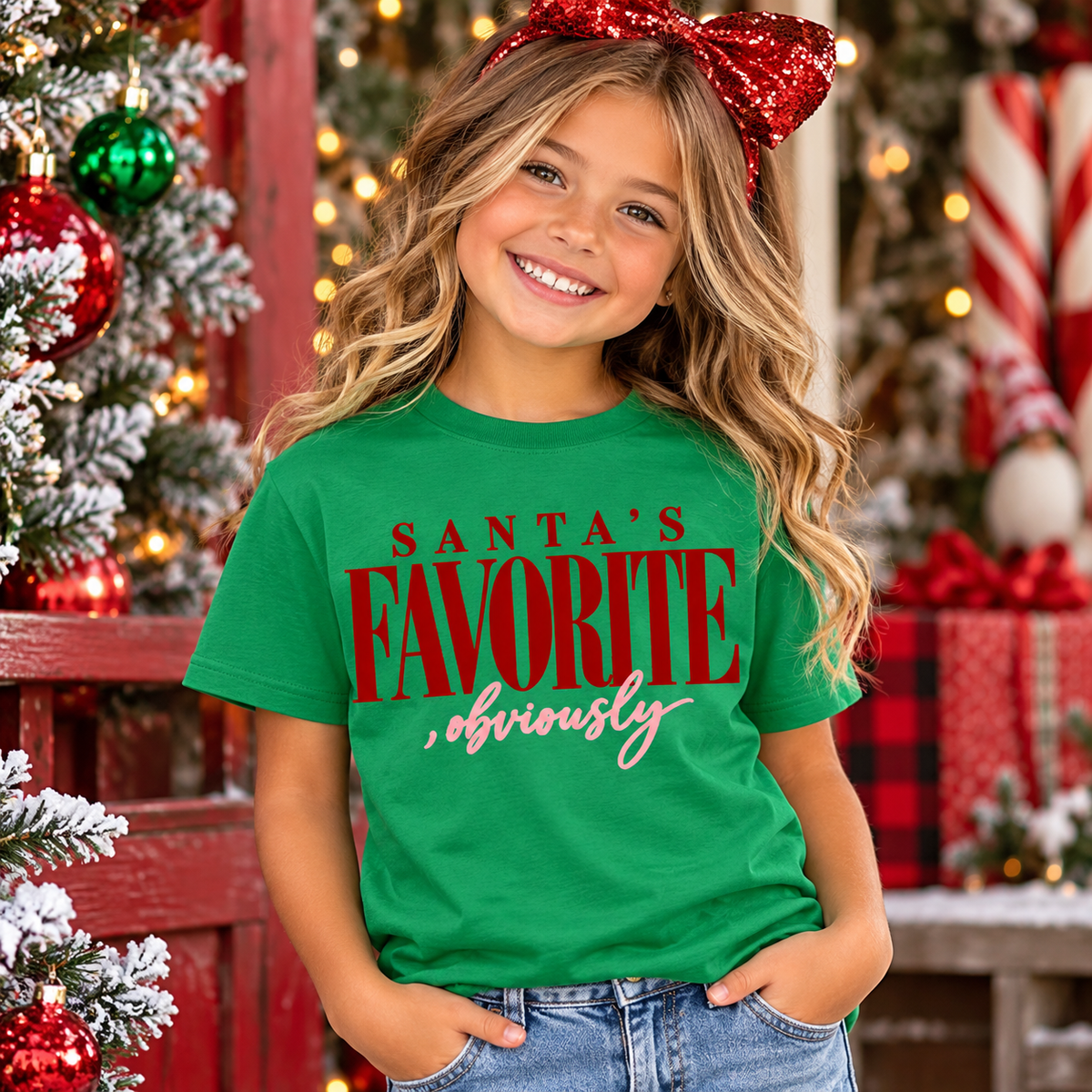 Santa’s Favorite Obviously- Christmas Tee/Sweater
