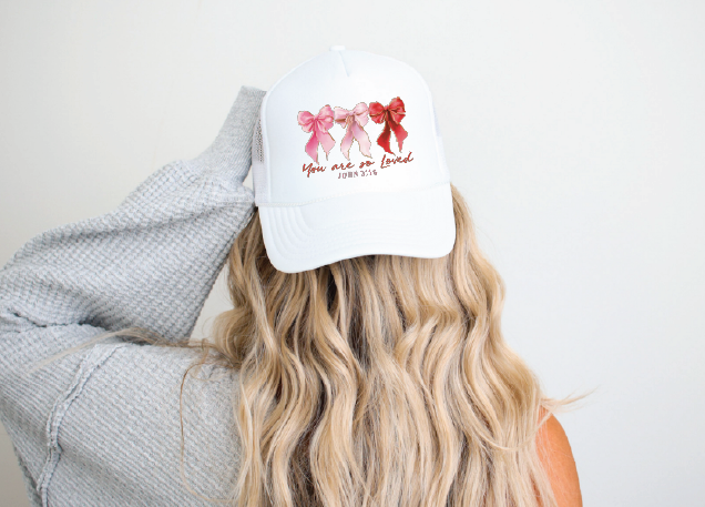 YOU ARE SO LOVED - UNISEX WHITE TRUCKER HAT