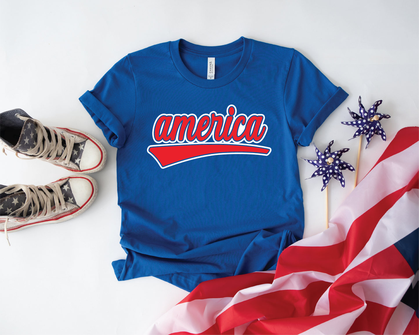 America Patriotic Graphic Tee