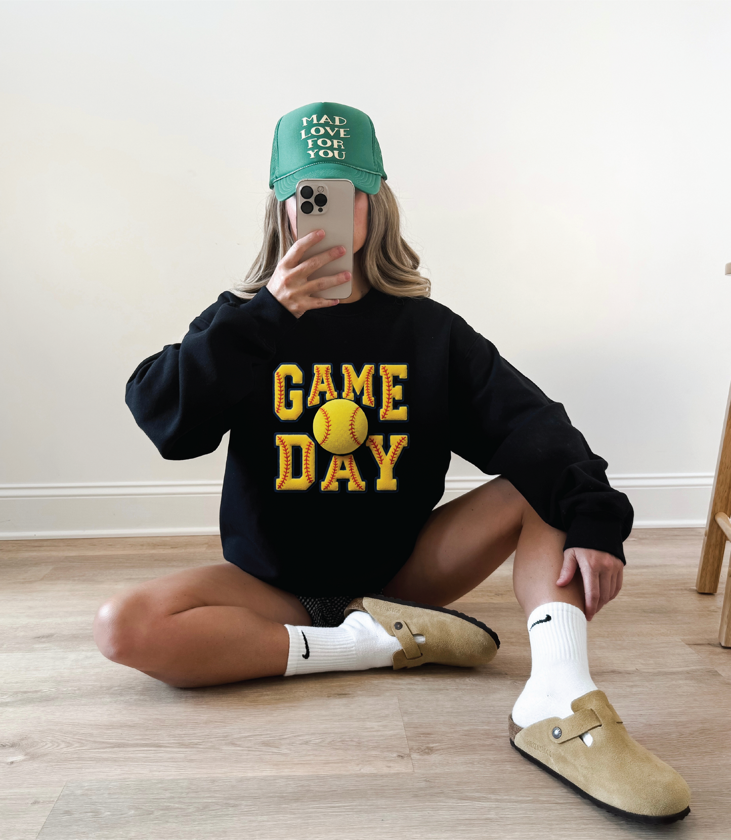 Softball Game Day Faux Patch - Unisex Graphic Tee