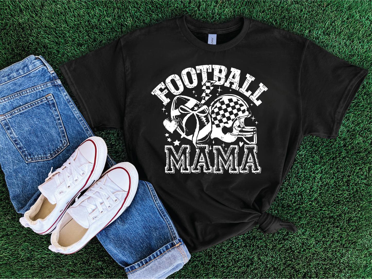 Football Mama- Football Graphic T-shirt