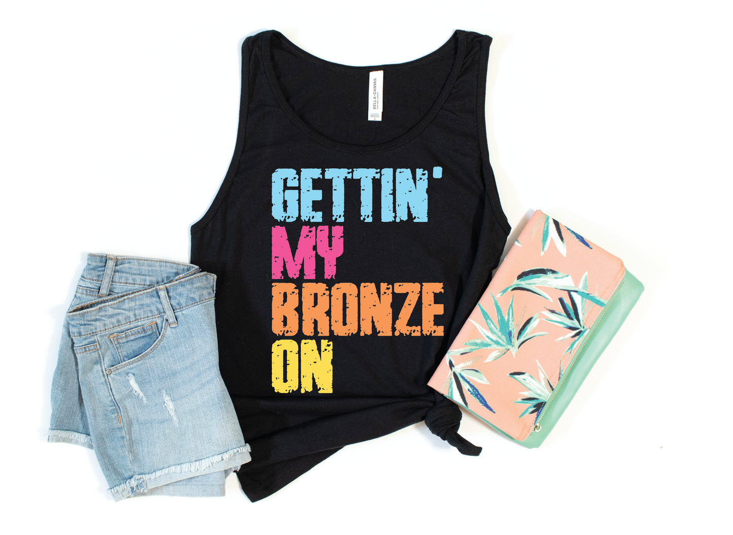 Gettin' My Bronze On Graphic Tank Top