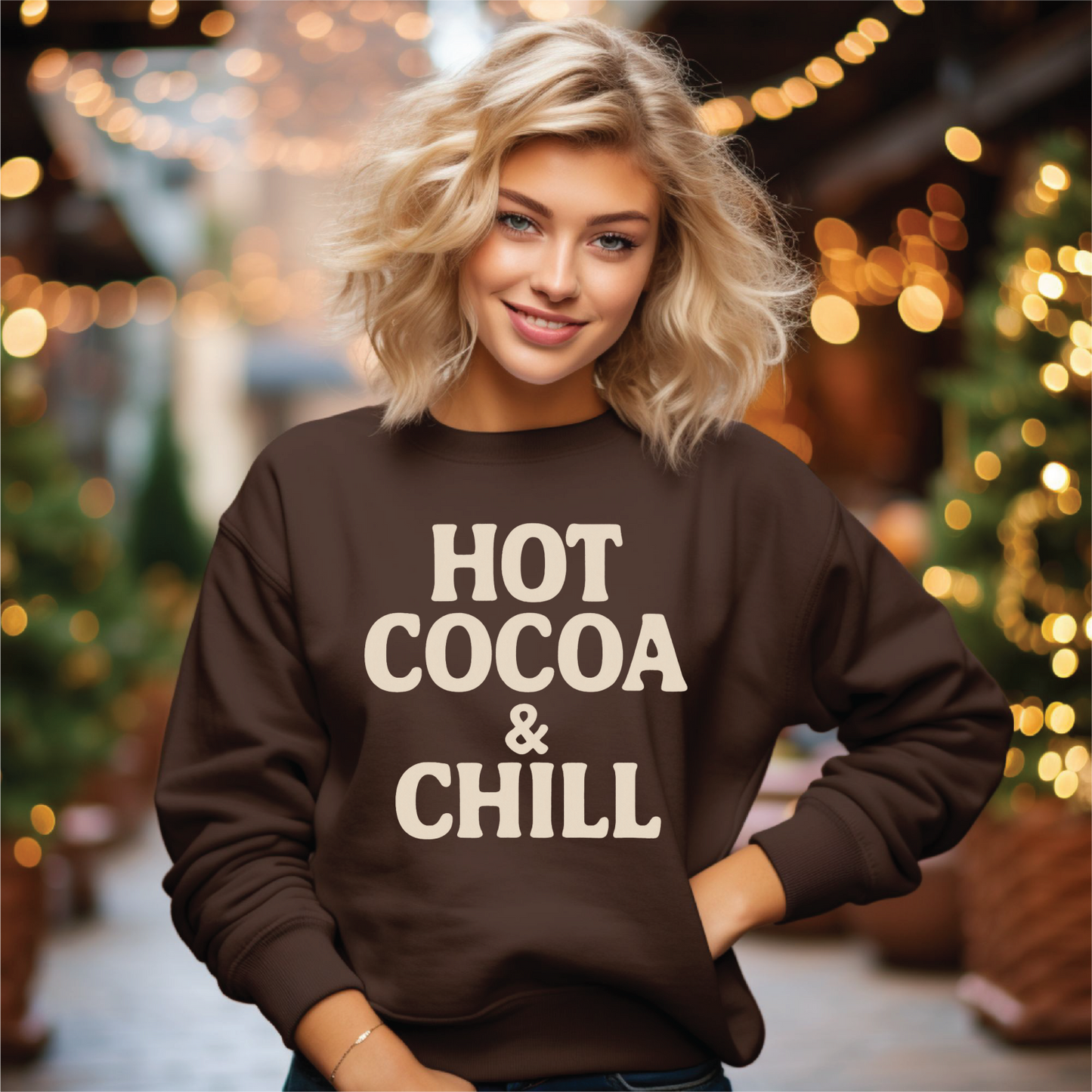 Hot Cocoa and Chill Sweatshirt or Tshirt