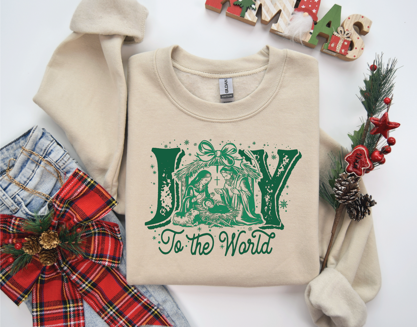 Joy To The World- Graphic Sweatshirt or TEE