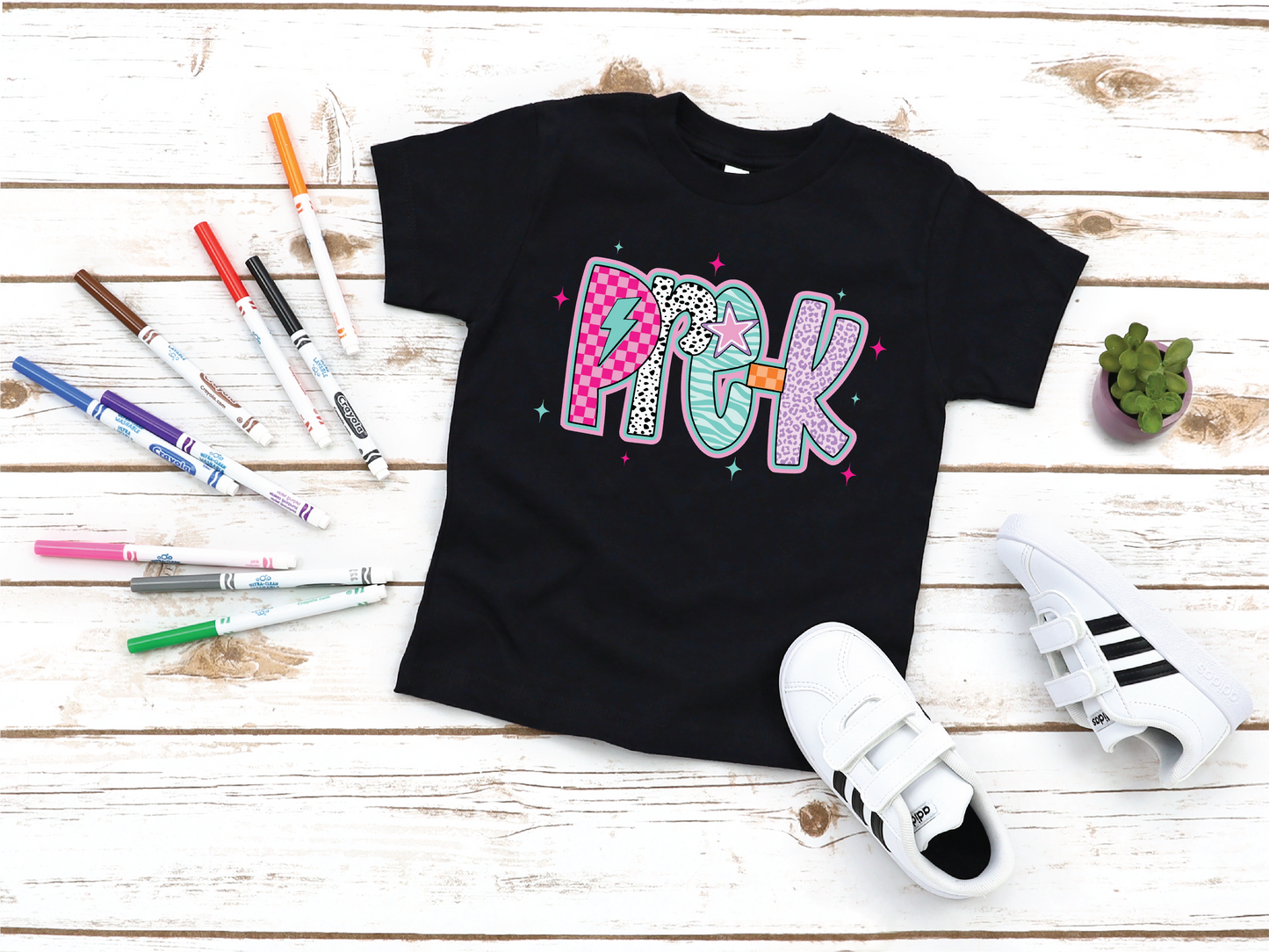 Girls Doodle Pre-K Back to School Graphic Tee
