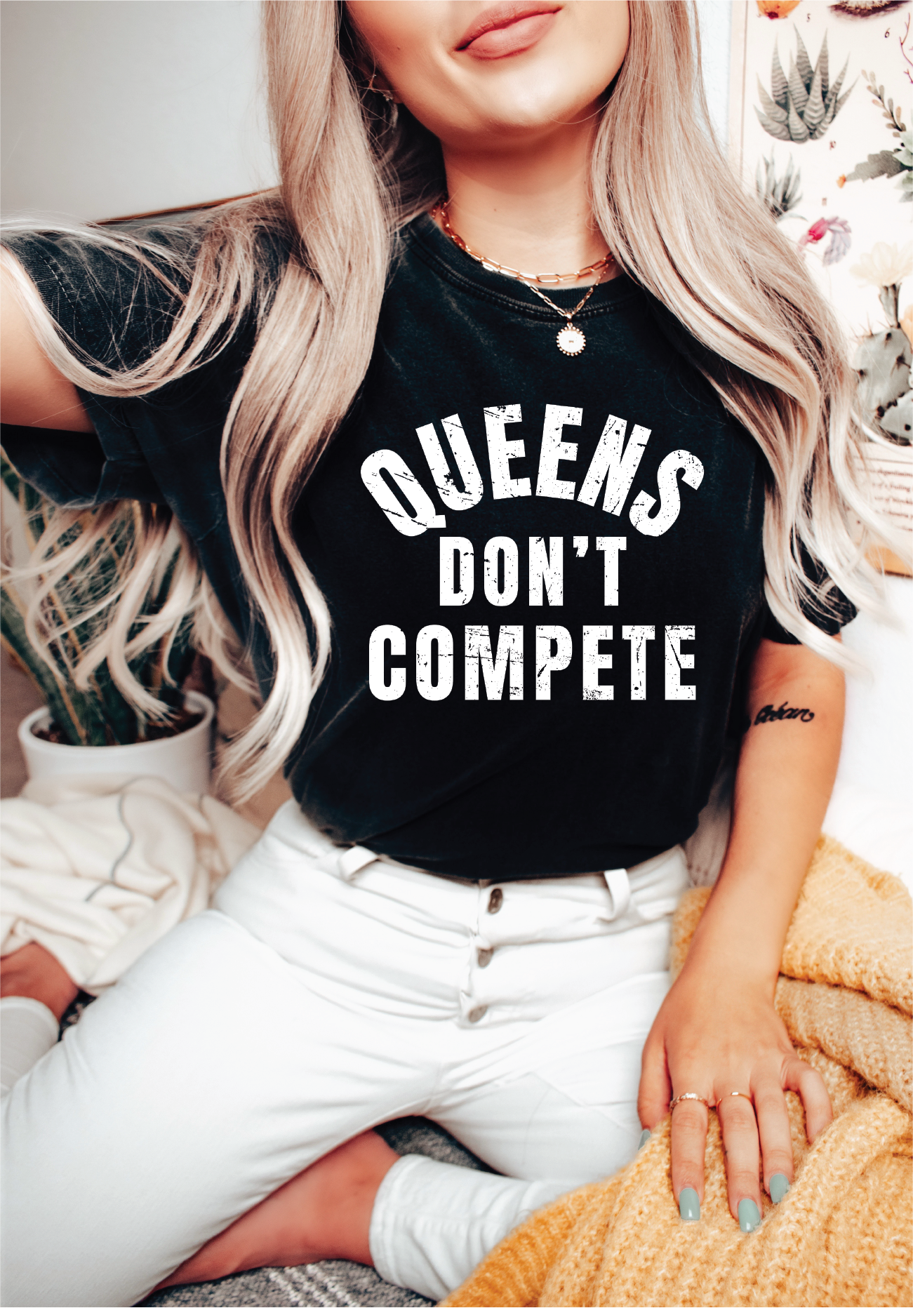 Queens Don't Compete- Graphic T-Shirt