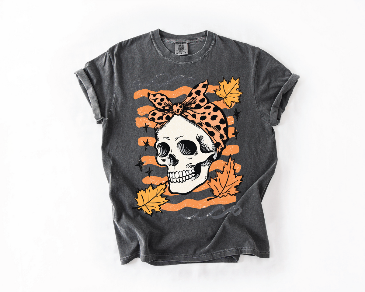 Fall Skeleton Graphic T-Shirt