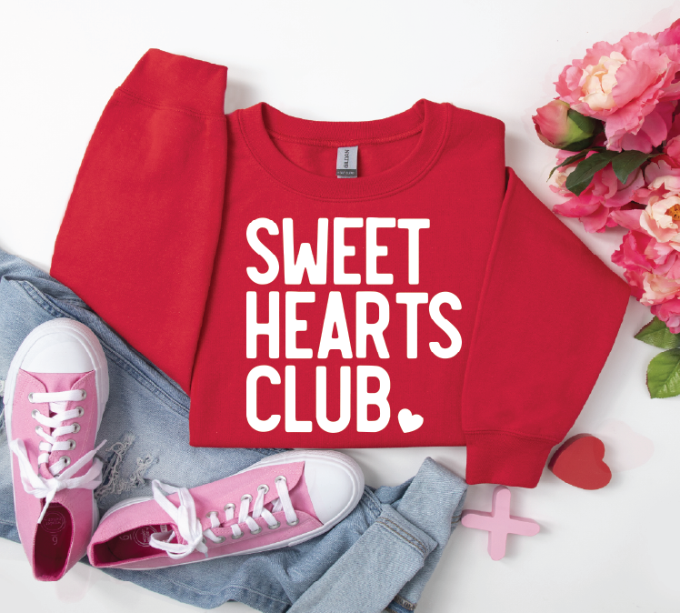 Sweethearts Club - UNISEX RED SWEATSHIRT