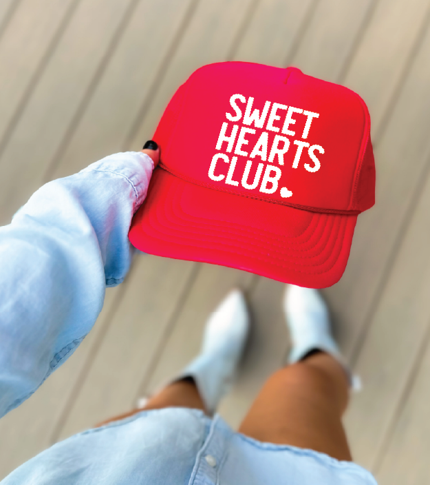 Sweethearts Club - UNISEX Red Foam Trucker Hat