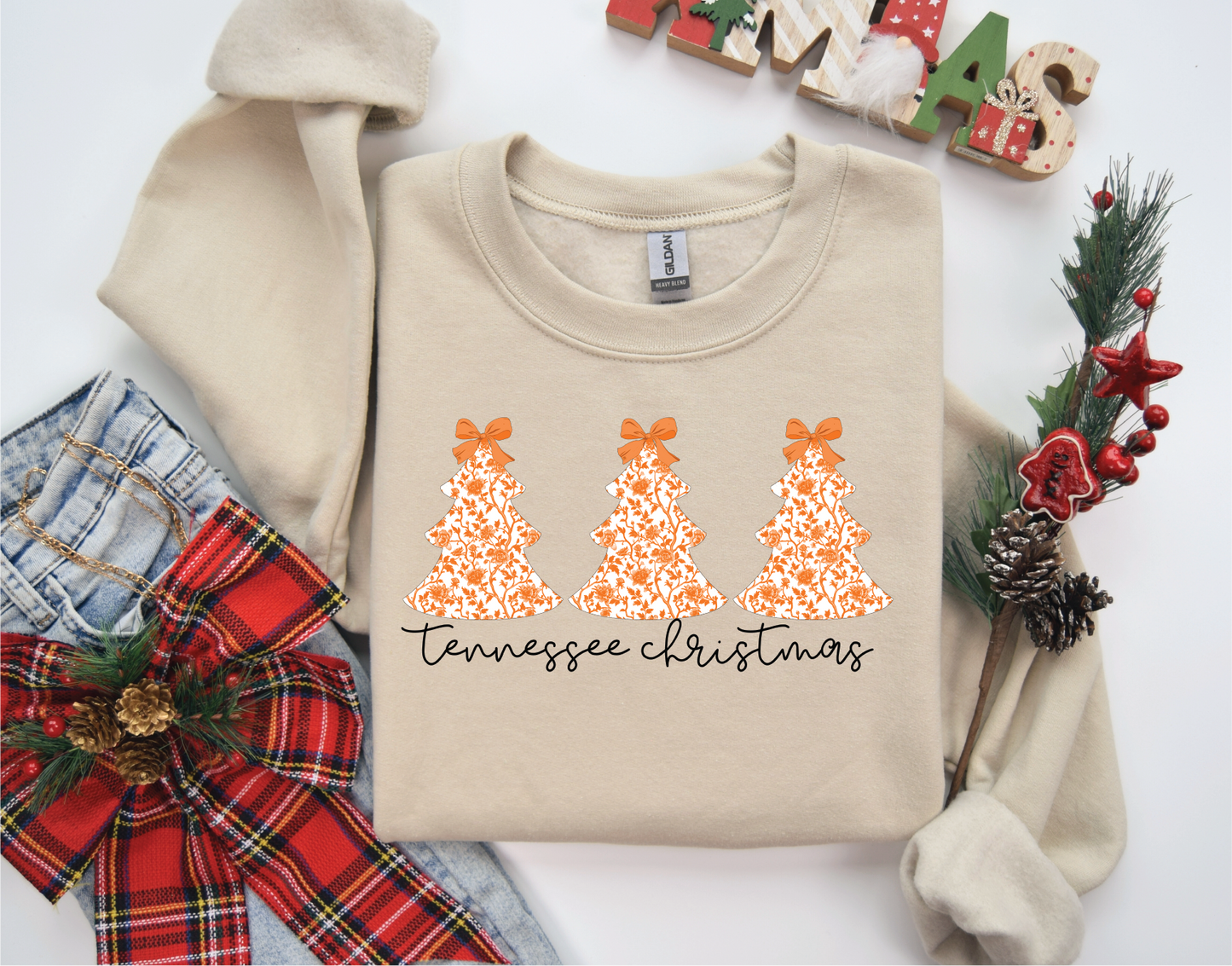 Tennessee Christmas- Christmas Graphic Sweater