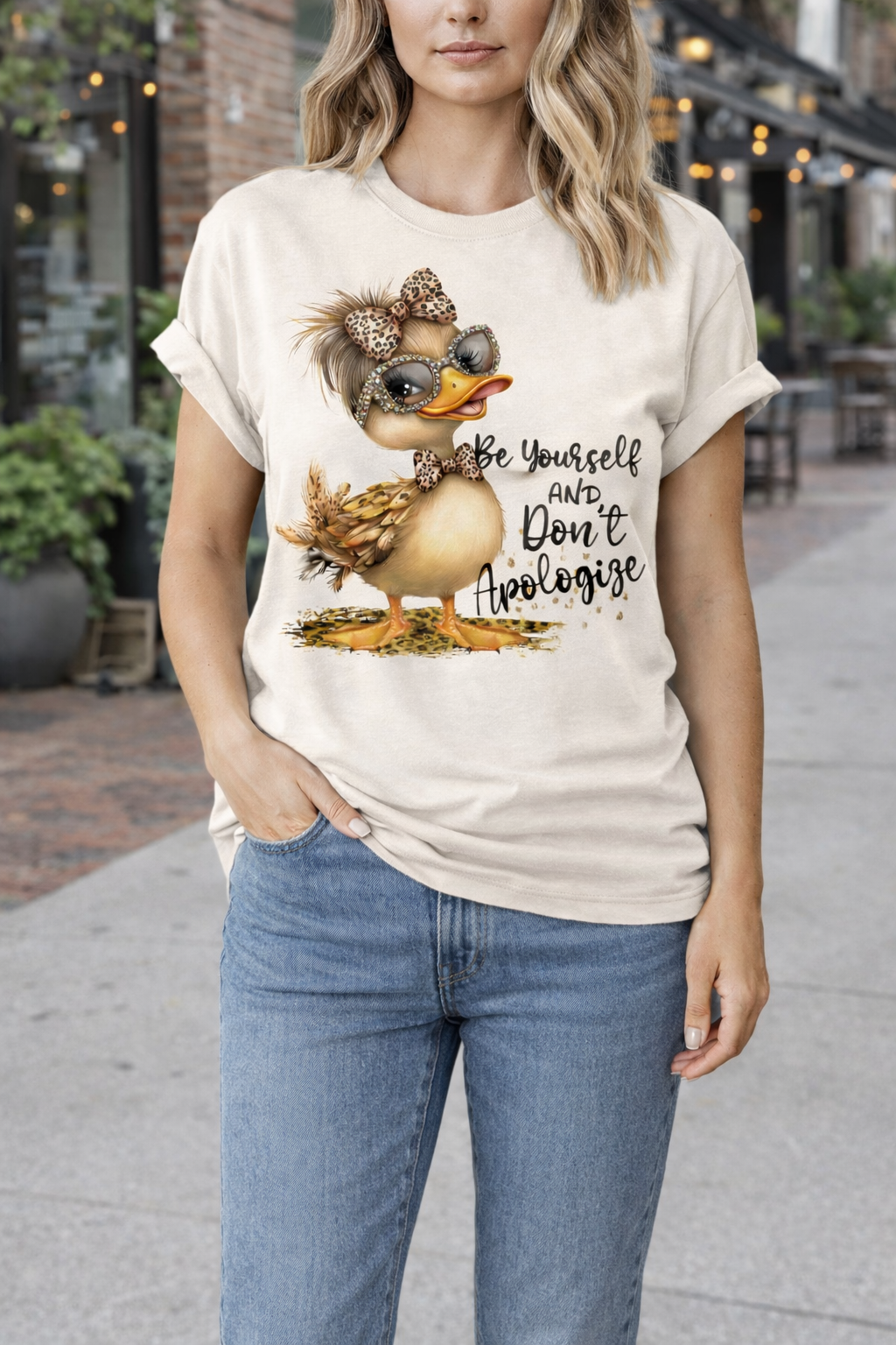 BE YOURSELF DONT APOLOGIZE - UNISEX GRAPHIC TEE