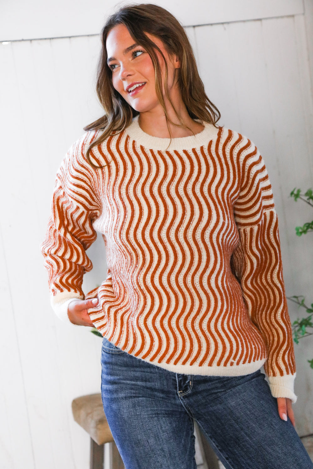 Cinnamon Swirls Cozy Pullover