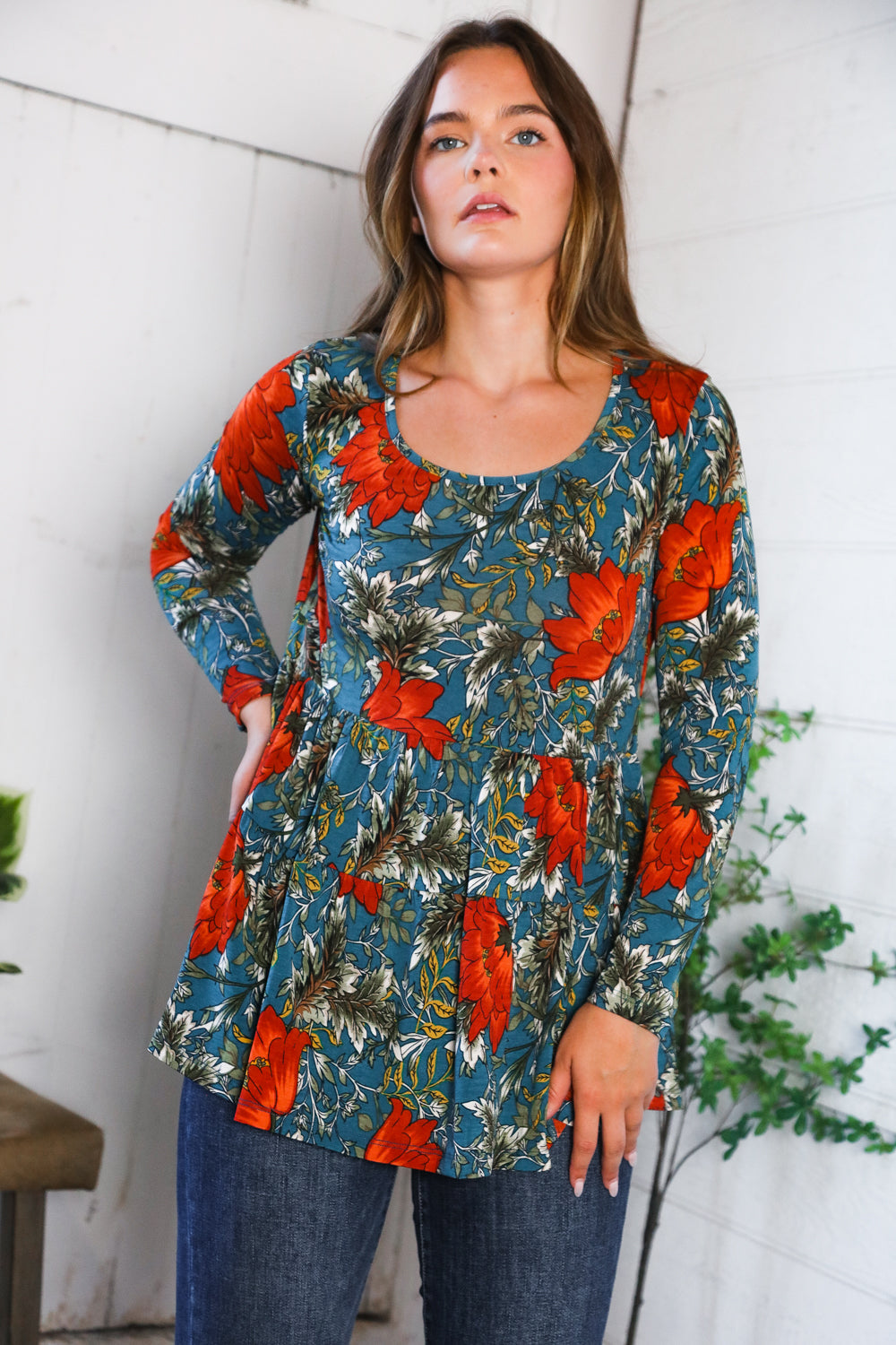 The Scarlet Fields Babydoll Blouse