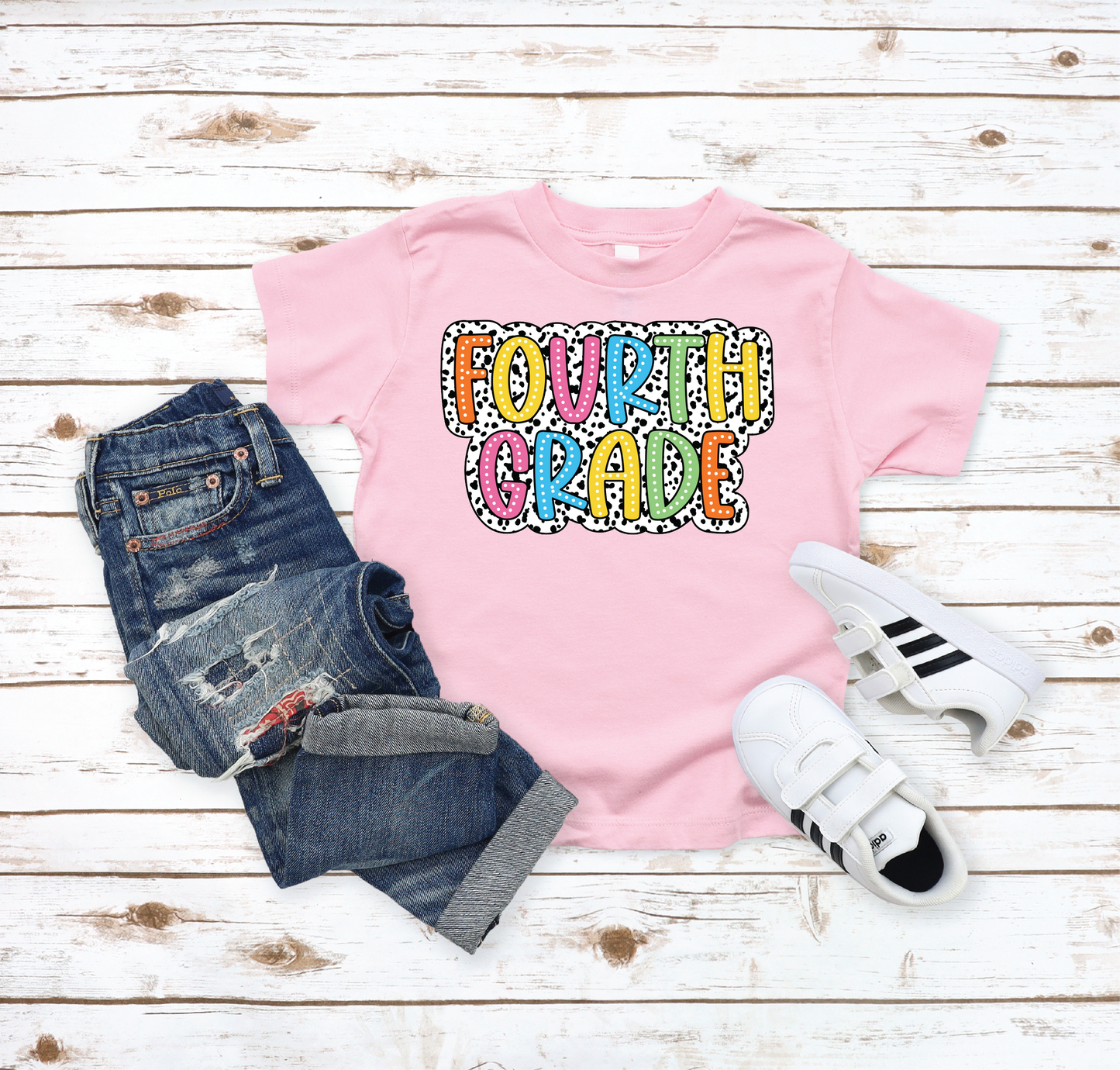 Girls 4th Grade Back to School Graphic Tee