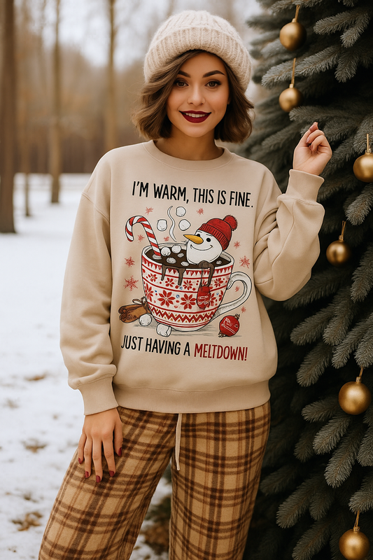 Its Fine Just Having A Meltdown - UNISEX GRAPHIC SWEATSHIRT
