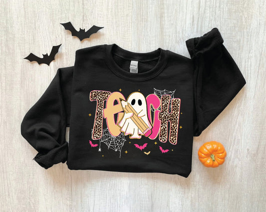 Teach Ghost- Graphic Sweater