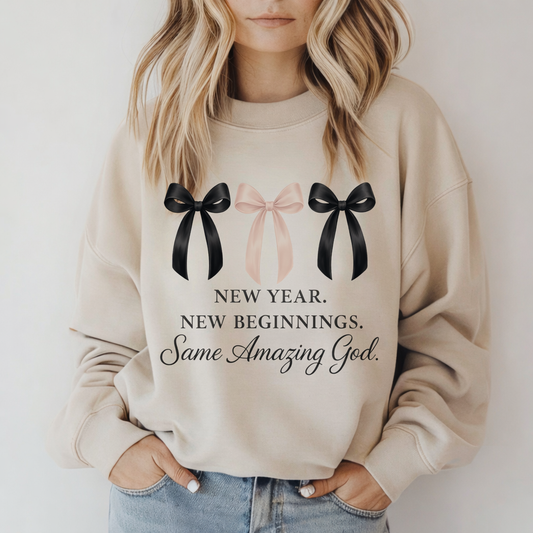 New Year Same Amazing God - UNISEX GRAPHIC Sweater