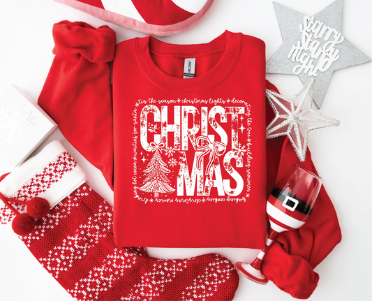 Christmas RED - UNISEX GRAPHIC SWEATER