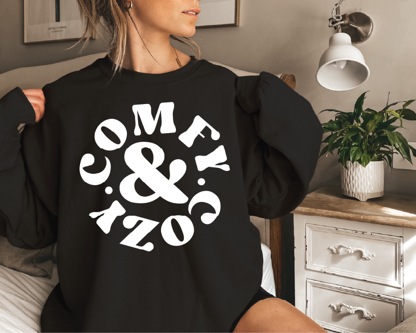 Comfy and Cozy- UNISEX Graphic Sweatshirt