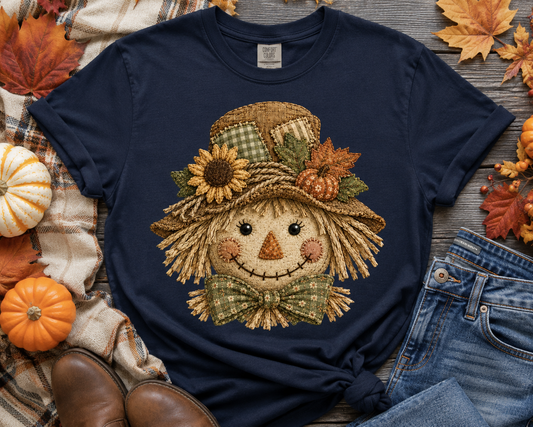 Faux Yarn Scarecrow- UNISEX GRAPHIC Tee
