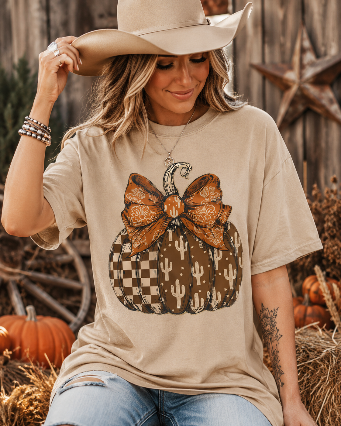 WESTERN PUMPKIN - Unisex Sweatshirt/Tee