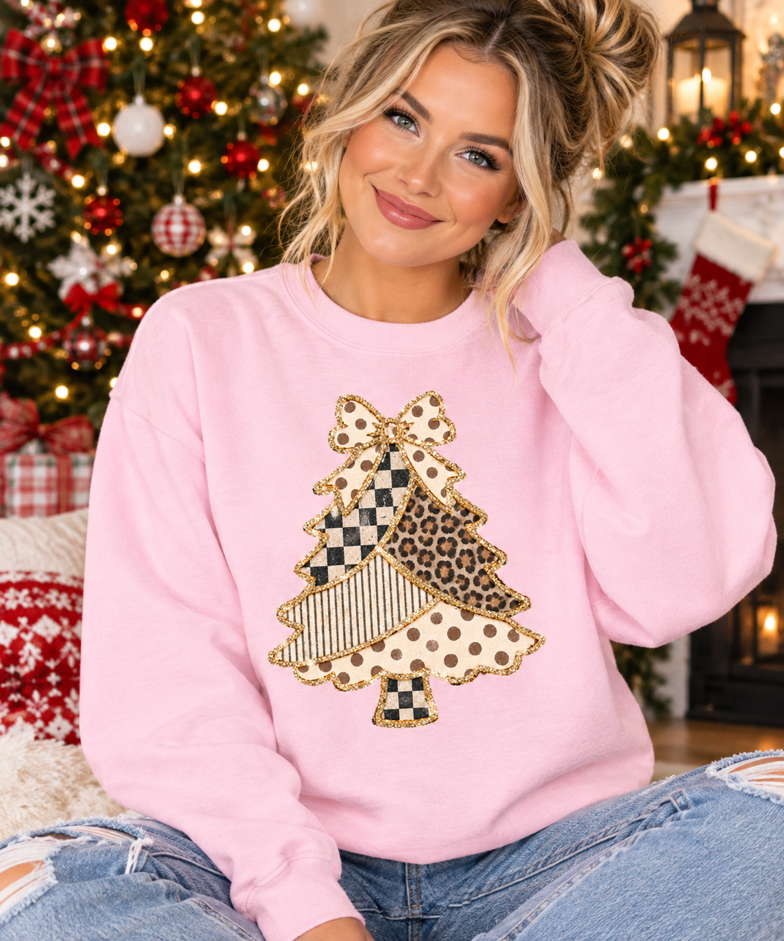 Cozy Christmas Tree - Unisex Graphic Sweatshirt or Tee