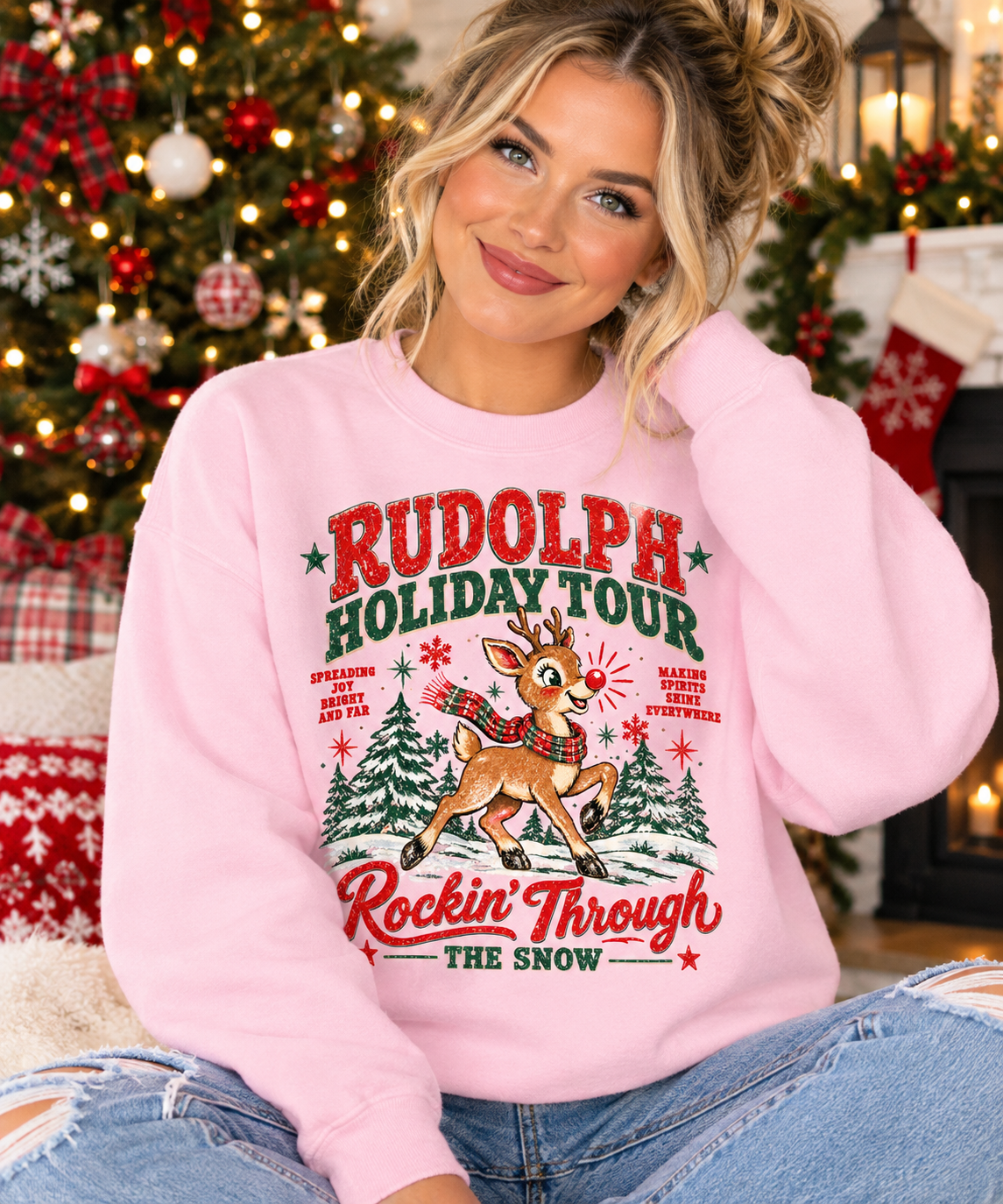 Rudolph World Tour - Unisex Graphic Sweatshirt or Tee