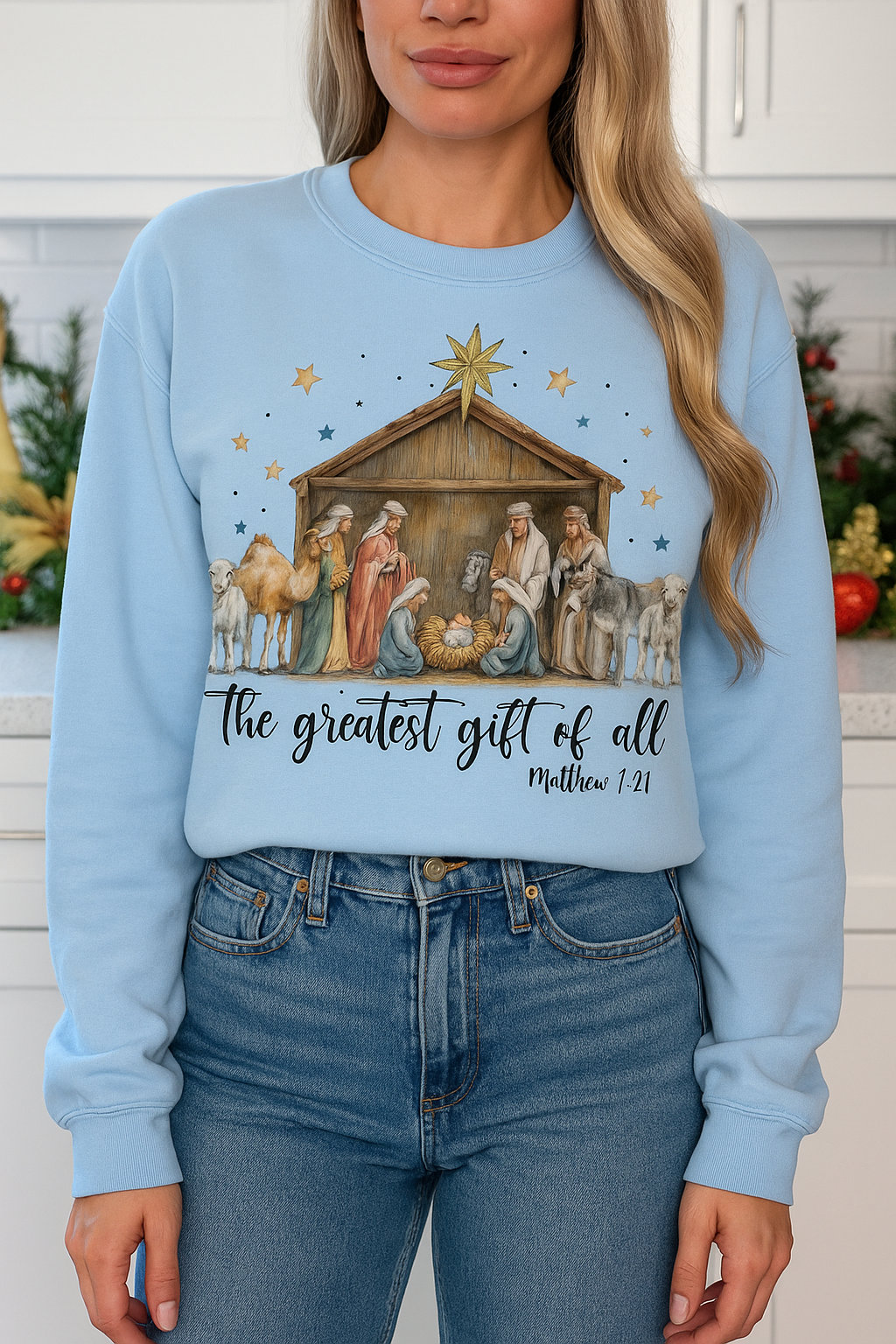 THE GREATEST GIFT OF ALL - UNISEX GRAPHIC SWEATSHIRT