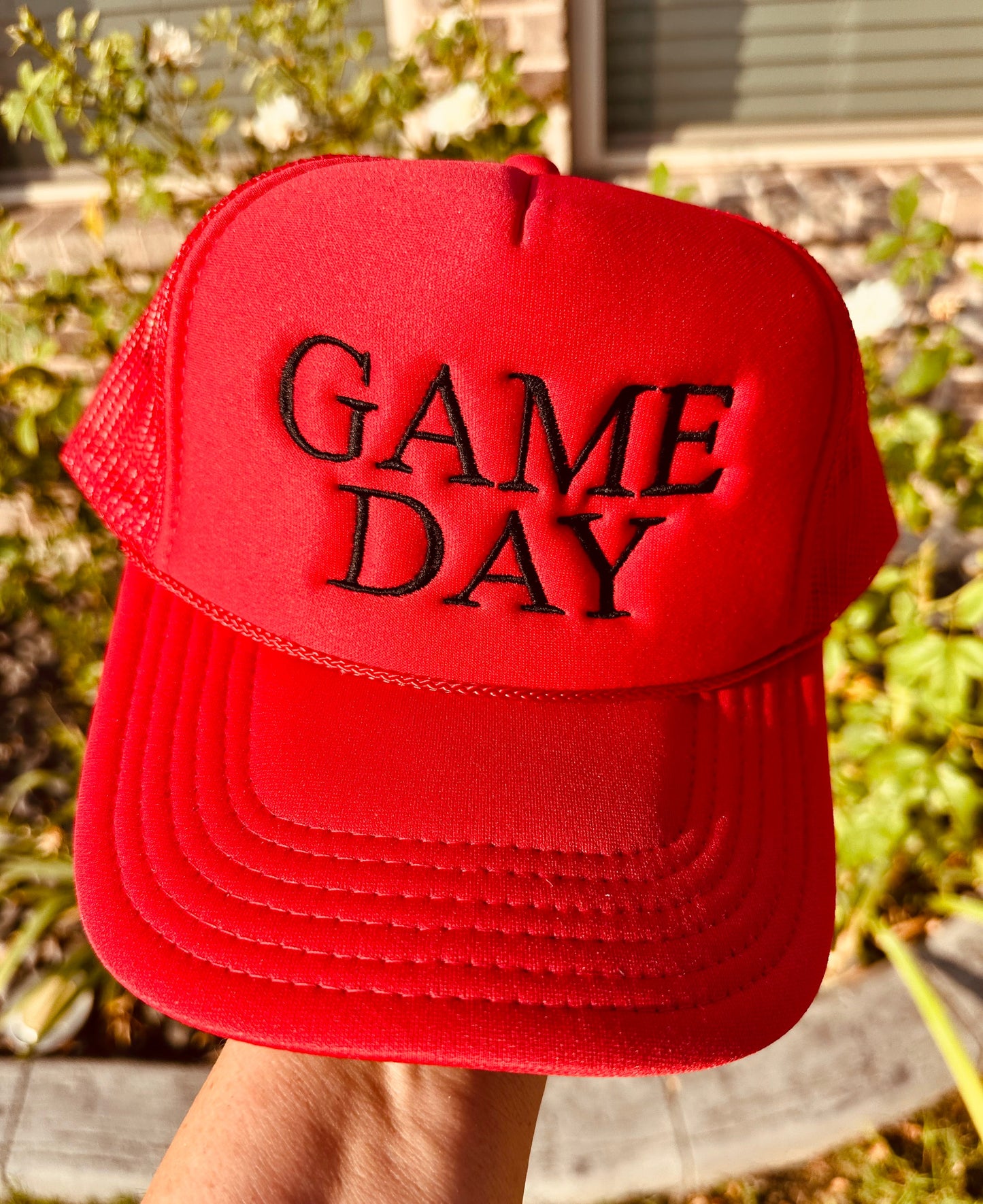 Game Day Embroidered Trucker Hat