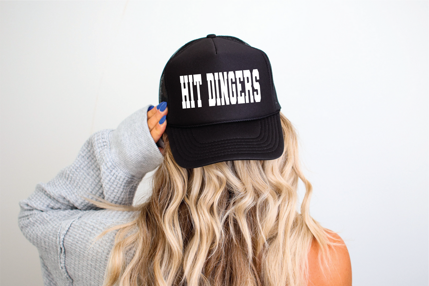 Hit Dingers - UNISEX BLACK TRUCKER HAT