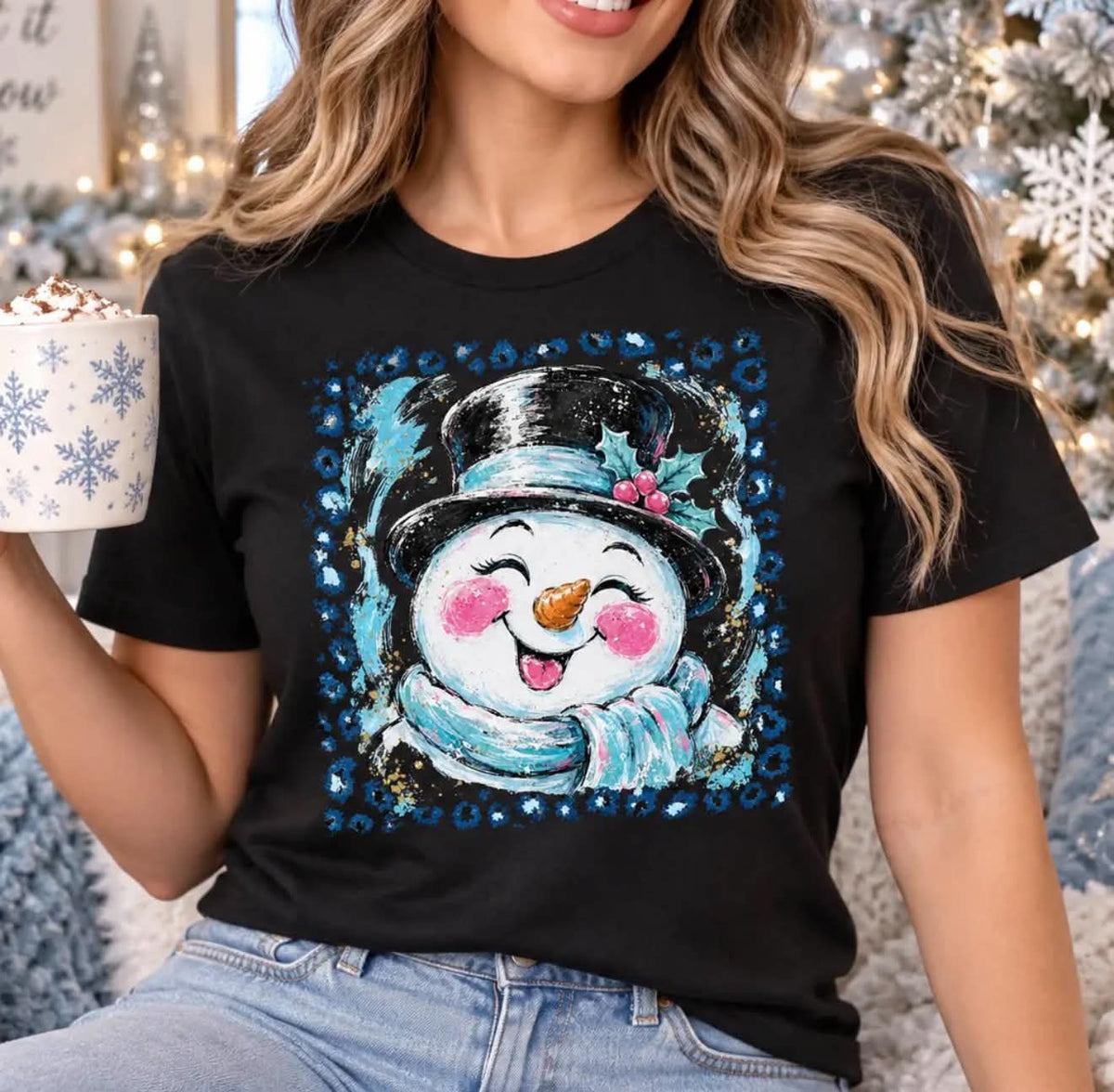 Joyful Snowman- UNISEX GRAPHIC SWEATSHIRT/TEE