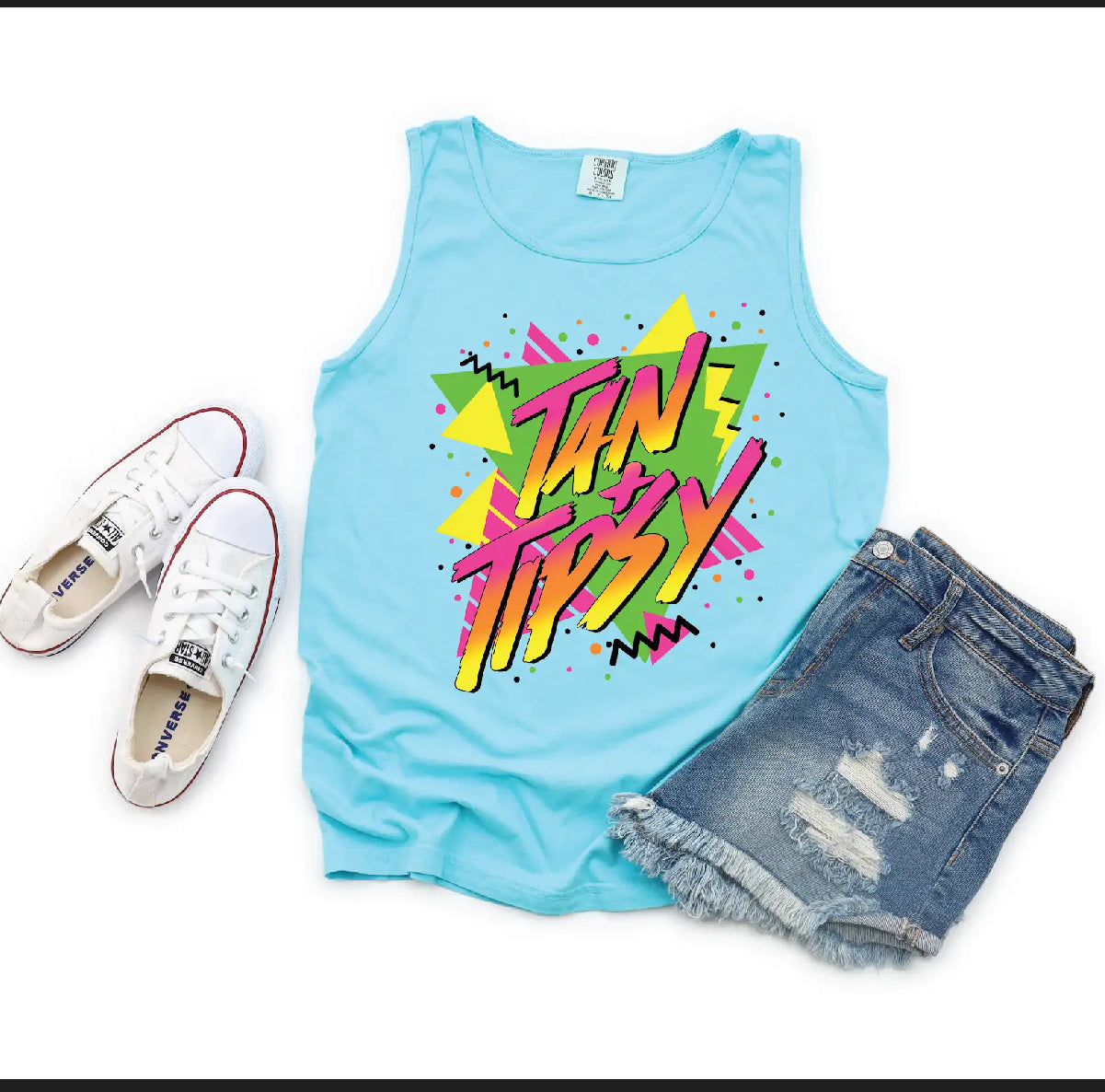 Tanned and Typsy Graphic Tank Top