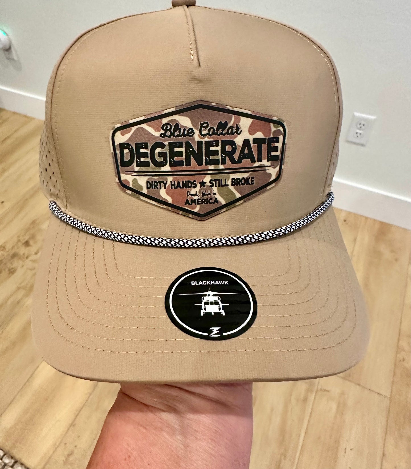 Blue Collar Degenerate Mens Rope Hat