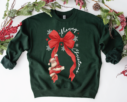 Merry Christmas Santa Bow