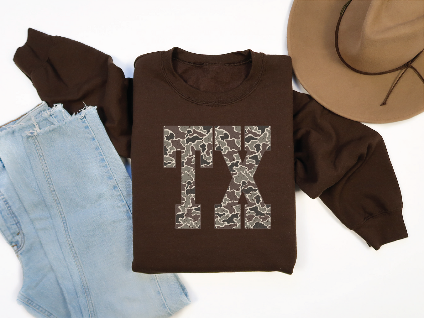 Texas Duck Camo Graphic T-Shirt