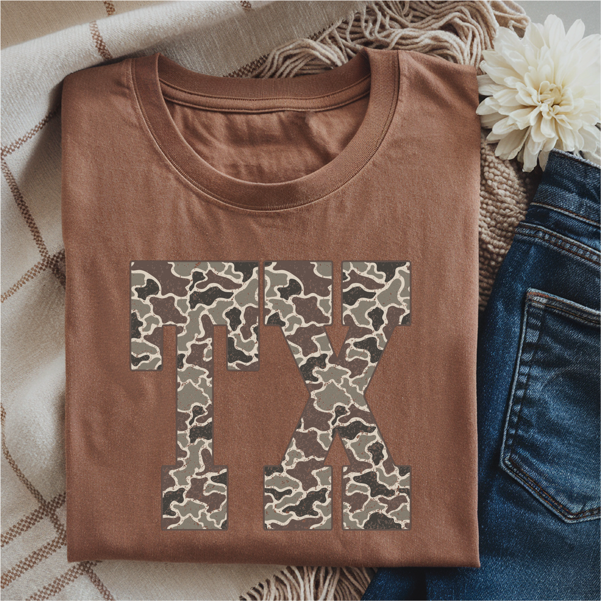 Texas Duck Camo Graphic T-Shirt