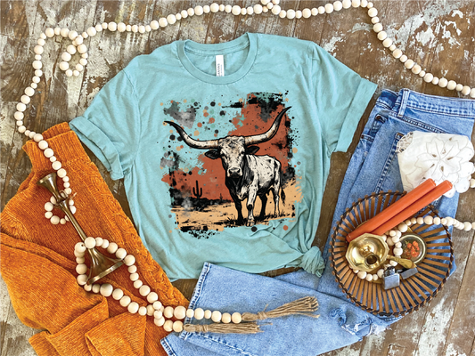 Western Longhorn- Unisex Graphic Tee