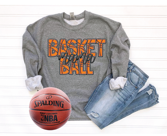 Basketball Mama Faux Embroidery