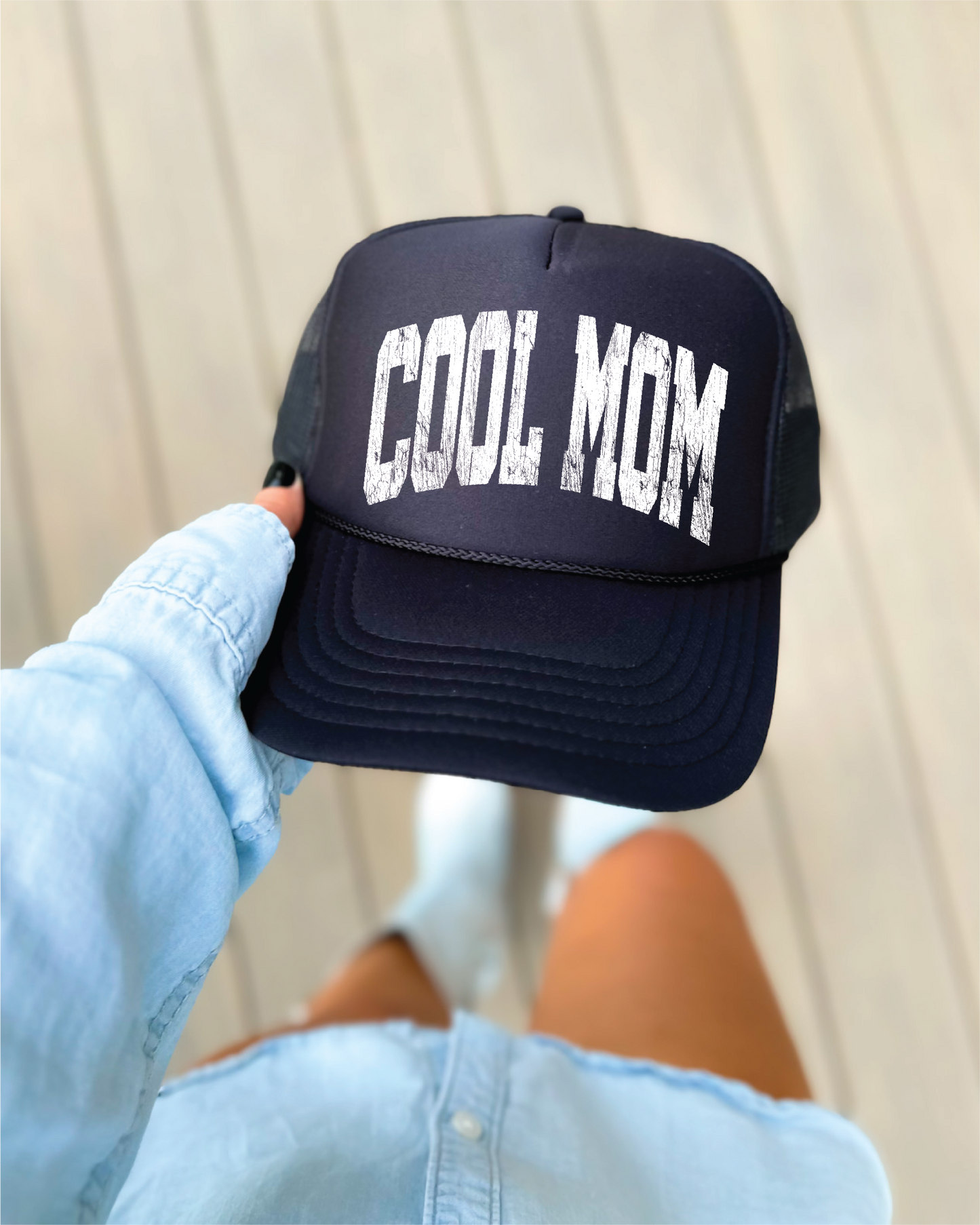 Cool Mom - UNISEX BLACK TRUCKER HAT