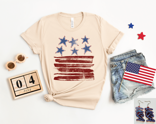 Doodle American Flag