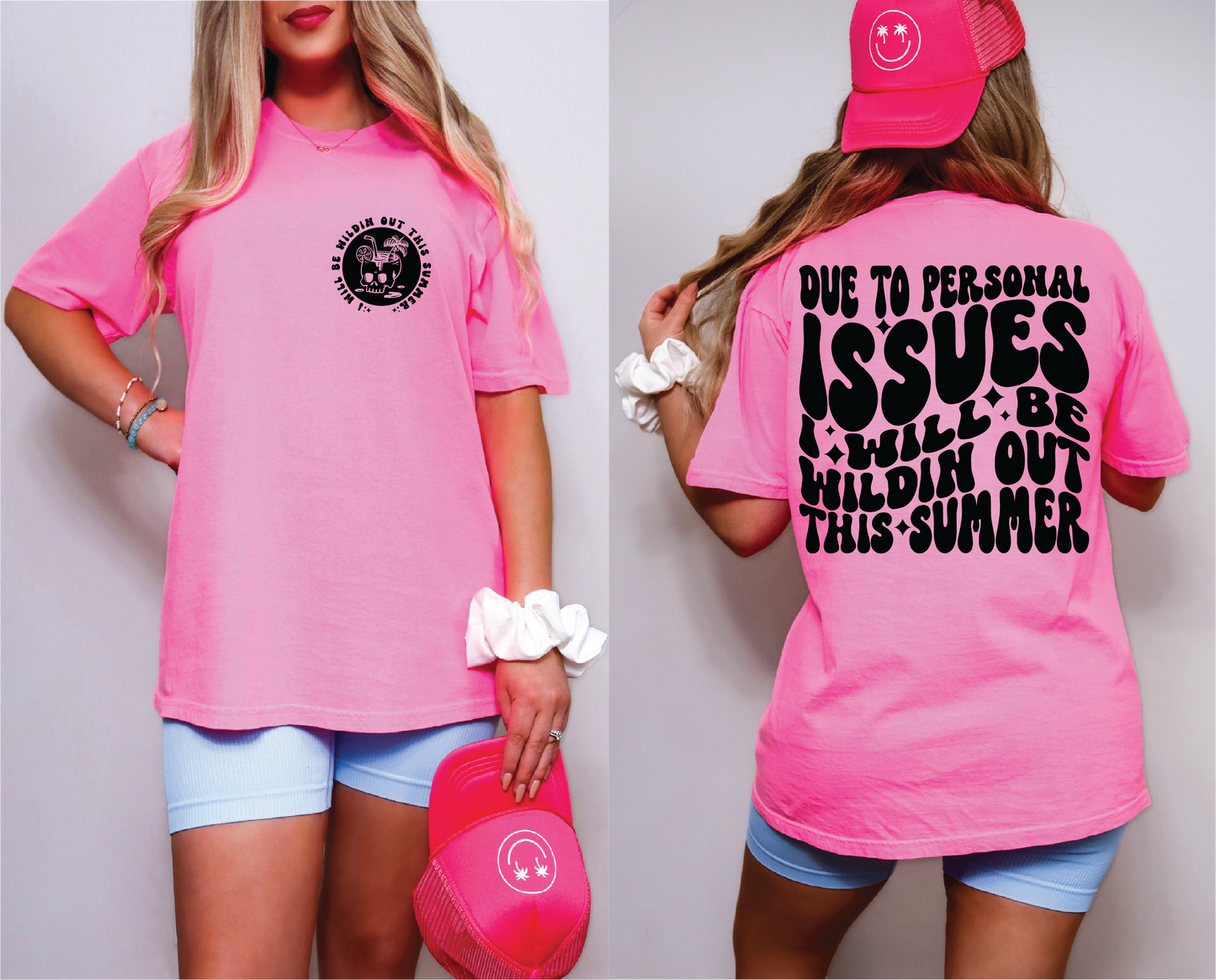 Due To Personal Issues Summer Graphic Tee