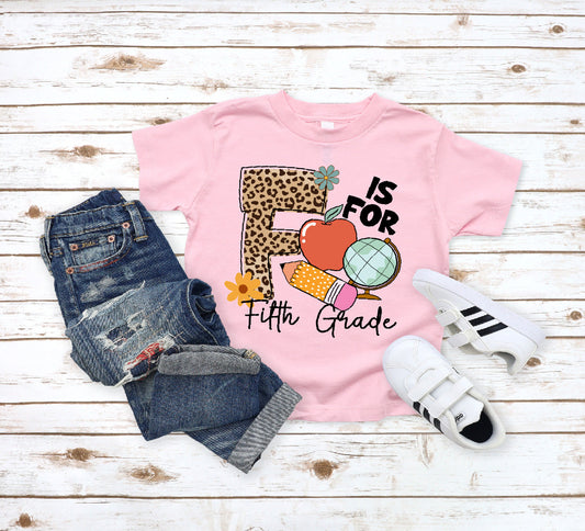 F is for Fifth Grade- Leopard