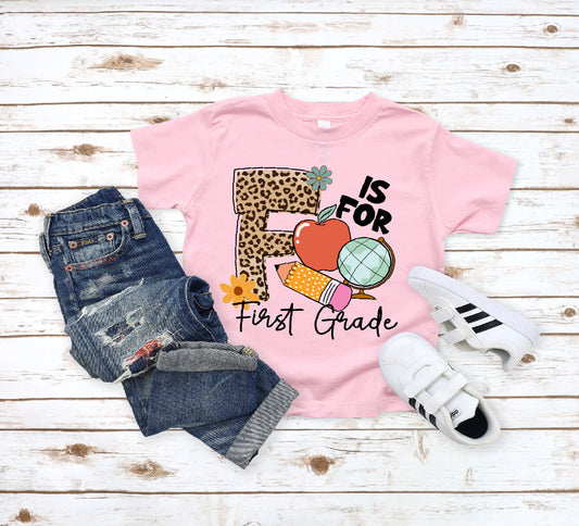 F is for First Grade- Leopard